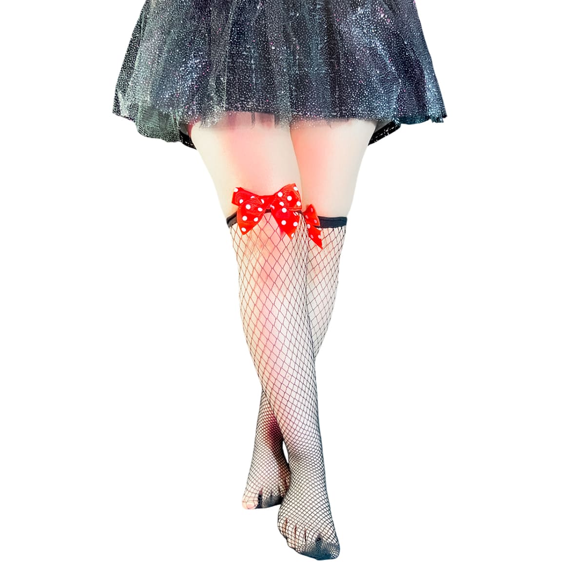 Miniatura 6 de Medias de Red Lazo Rojo Lunares WW1012-3